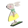 thumbnail image 3 of Conejito De Madera De Pascua Decoración De Mesa Lindos Adornos Artesanales De Madera De Pascua Para La Decoración Del Hogar Y La Oficina Kearding HA039441-01, 3 of 6
