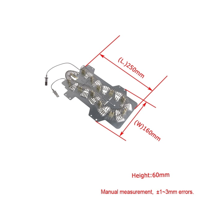BQLZR DC47-00019A Dryer Heating Element Assembly Replacement for Whirlpool 35001247