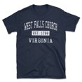 thumbnail image 1 of West Falls Church Virginia Classic Established Men's Cotton T-Shirt, 1 of 1