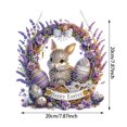 thumbnail image 3 of Dsscvnef Easter Egg Rabbit Art Hanging Kit DIY Rhinestone Painting Special Shaped Window Pendants Home Garden Wall Ornament Double Craft, 3 of 7