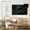 thumbnail image 5 of Elephant Stock Black Stone Wall Art - Horizontal Canvas Wall Art - Hallway Wall Decor - Nature Canvas - Black And Gray Decor - 24" x 16", 5 of 8