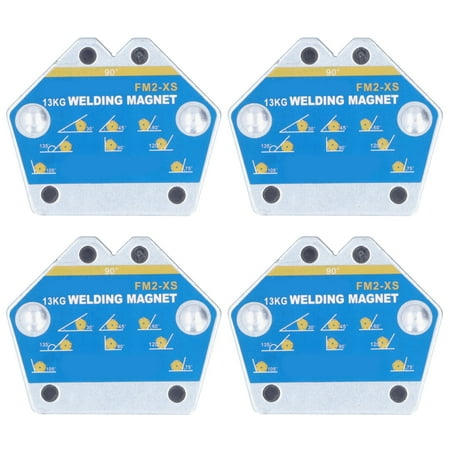 

4Pcs Magnetic Welding Positioner Multi Angle Fixer Square Iron Holder Tools 13KG FM2XS