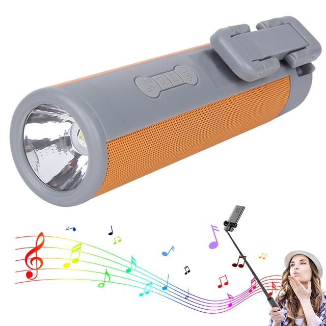 3 in 1 Selfie Stick Wireless Bluetooth Speaker with Flashlight Support Hands-free Calling Lightweight and Expandable Handheld Outdoor Portable Mini Selfie Stick Speaker Compact Design