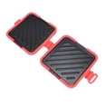 thumbnail image 2 of Microwave Toaster Sandwich Maker Baking Pan Non-Stick Dishwasher Safe Fast Even Cooking Sandwich Grill Pan for Home Office Breakfast, 2 of 8