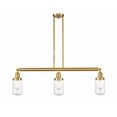 thumbnail image 1 of Innovations 213-SG-G312-LED Dover 3 Light Island Light part of the Franklin Restoration Collection, Satin Gold, 1 of 1