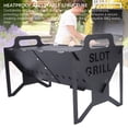 thumbnail image 3 of Parrilla Plegable Con Ranura, Parrillas De Carbón Plegables Portátiles, Parrilla De Barbacoa Plegable Desmontable Para Viajes Al Aire Libre, Picnic En El Patio Trasero, 3 of 7