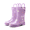 PURPLE, variant on Kids Rain Boots Waterproof Lightweight with Pull-On Handles for Boys Girls Toddler Outdoor Play Easy On/Off