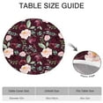 thumbnail image 6 of Round Fitted Tablecloth with Elastic Edges Fits 45"-52" Round Tables Pioneer Colorful Floral Waterproof Table Cover Washable Indoor and Outdoor for Party Kitchen Dinner Banquet Patio Picnic, 6 of 7