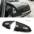 thumbnail image 4 of Bright black-For BMW 3 Series F30 F31 320i 328i 330i 335i Sedan & Touring Auto Car Rear View Side Mirror Cover Trim Carbon Fiber Style, 4 of 7