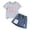 Purple, variant on Linfrsh Girls Summer Clothes Little Girls Fashion 2 Piece Outfit Graphic Tee Denim Skort Set Toddler Summer Clothing(Purple,5-6 Years)