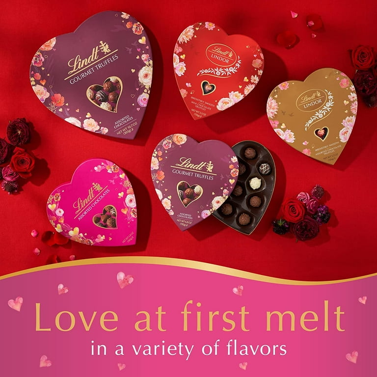 Lindt Valentine's Classic Heart Assorted Gourmet Chocolate Candy
