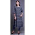 thumbnail image 5 of Bimba Straight Kurtis For Women Long Kurti Dress Printed 3/4 Sleeve Indian Top, 5 of 6