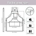thumbnail image 6 of Work Apron for Chef, Barista, Horticulturist, Artist, Multiple Pockets, Adjustable, PlusSize, Gray, 6 of 6