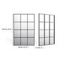 thumbnail image 2 of SHYFOY 47.25" x 31.5" Large Windowpane Mirror with Metal Frame, Industrial Wall Decor for Living Room, Easy to Hang, 2 of 11