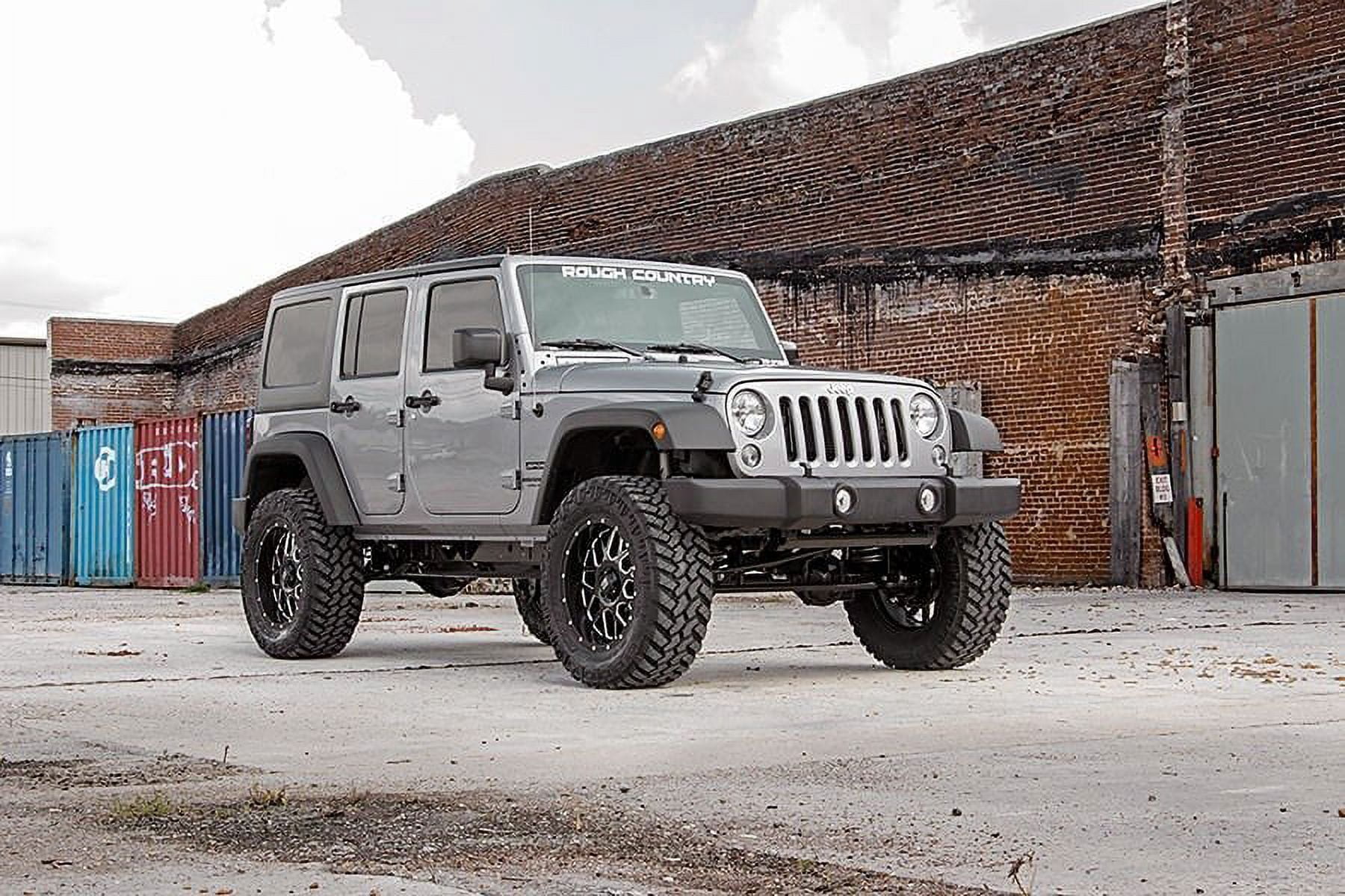 Rough Country 4" Lift Kit (fits) 2007-2018 Jeep Wrangler JK 4DR | (4) Vertex Reservoir Shocks | 68150