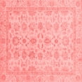 thumbnail image 1 of Ahgly Company Indoor Square Oriental Red Traditional Area Rugs, 6' Square, 1 of 4