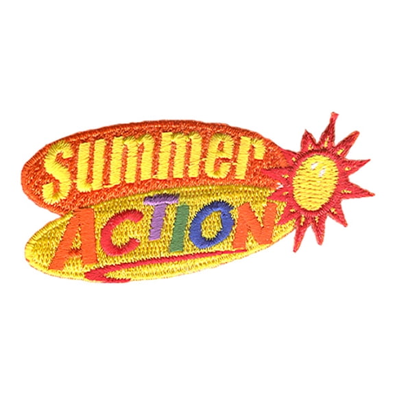 12 pieces 2" Custom Activity Scouts Applique Fun Patches - Summer Action Patch