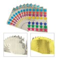 thumbnail image 4 of 10 hojas de pegatinas de suministros para profesores para estudiantes, diario, Cuenta de mano, bonitas pegatinas de estrella metálica, papel de aluminio, álbum de recortes de estrellas, 4 of 4