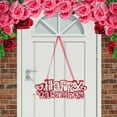 thumbnail image 4 of Valentines Day Door Decoration 2D Heart Shaped Canvas Hanging Sign for Valentines Decorations or Door Wall Decors D 5.5 In, 4 of 5