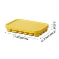 thumbnail image 3 of JOGZMZ Silica Gel Ice Tray Film With 22-cell Ice Box With Lid Food-grade Ice Maker Home Ice-cream Popsicle Yellow, 3 of 5