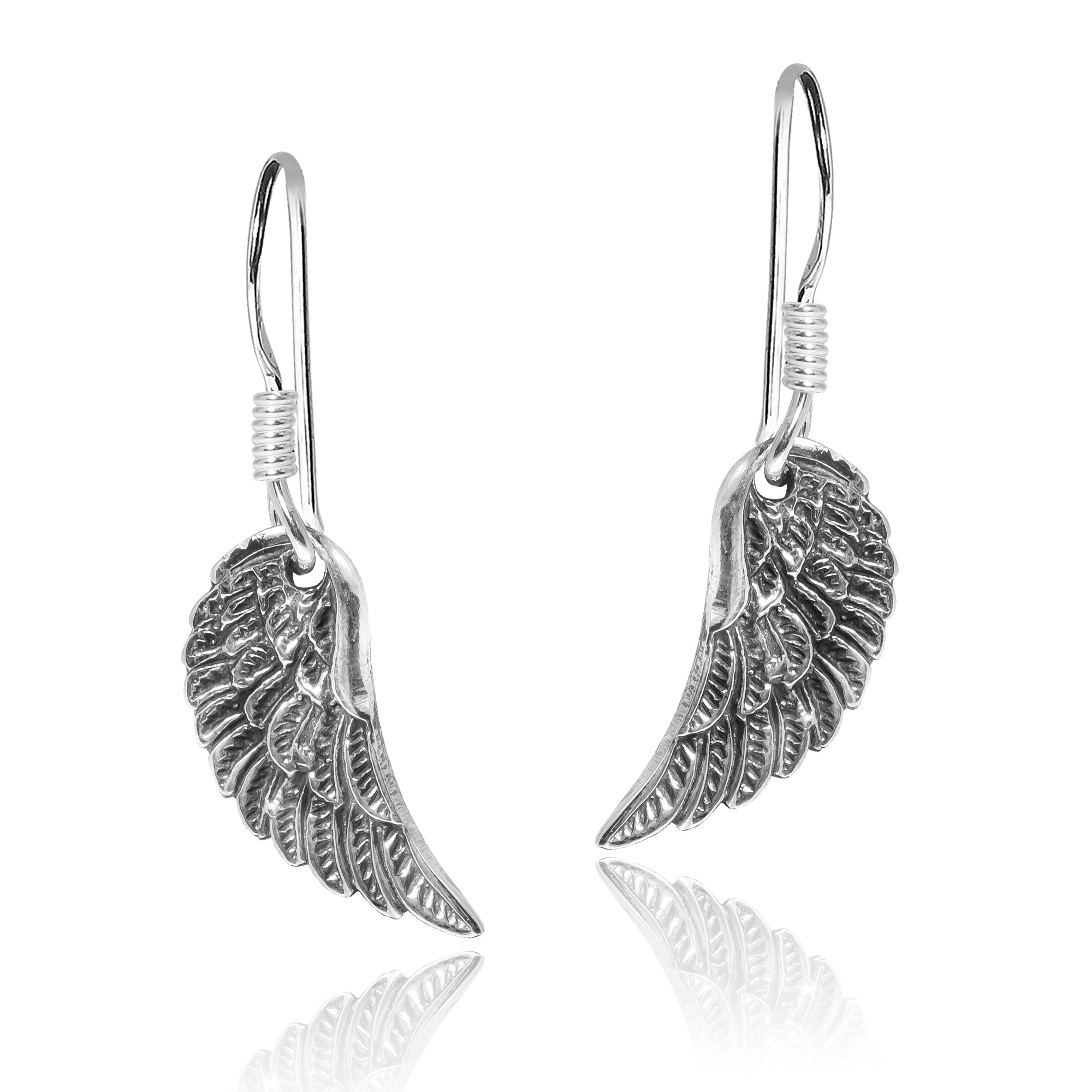 DOUBLE Sided SUBLIMATION Blanks ANGEL Wings Earrings in Memory