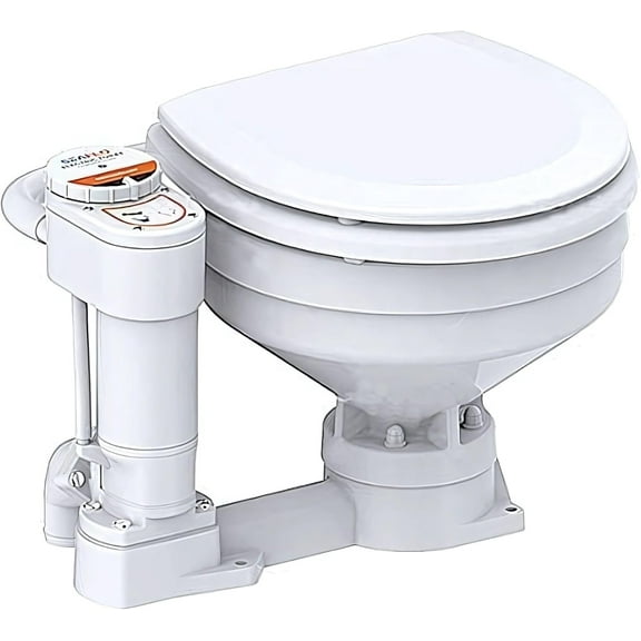 SEAFLO 24V Electric Twist Flush Marine Toilet Boating Head