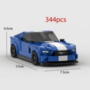 MOC Mustang 344pcs Car Speed Champion Racer FIT Brick Racing Super Building Block Bricks Toys Kids Gifts