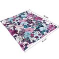 thumbnail image 4 of Pioneer Flower Floral Print Pattern Blanket,Comfortable Soft Lamb Wool Throw Blanket,All Season,Warm Lightweight Blankets for Sofa Bed Couch Living Room Chair,50"x60", 4 of 4