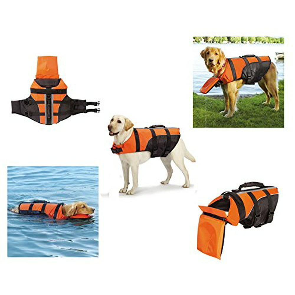 Deluxe Detachable Pillow Vest for Dogs - Water Safety Dog Flotation ...