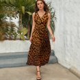 thumbnail image 4 of Leopard Print Pattern Sleeveless Dress Woman Fashion Long Dresses Women's Summer Suit Dress 2025, 4 of 6
