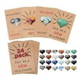 thumbnail image 2 of Valentine'S Day Greeting Card 12 Pack Handmade Greeting Cards Valentines Cards Set with Heart Shape Stones, 2 of 9