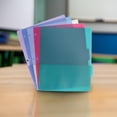 thumbnail image 4 of school smart tabbed poly binder pocket pages, assorted colors, set of 5, 4 of 8