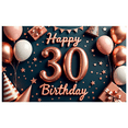 thumbnail image 3 of Decorative Design Happy Birthday Banner Balloon Decoration 30th Birthday Event Banner for Birthday Party Indoor Decoration Party Celebration, 3 of 8