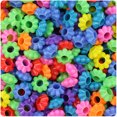 thumbnail image 1 of BeadTin Circus Mix Opaque 10mm Floral Ring Craft Beads (2oz), 1 of 1