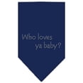 thumbnail image 5 of Pet and Dog Bandana Rhinestone, "Who Loves Ya Baby?", 5 of 10