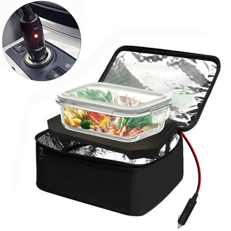 Portable Oven, 12V Car Food Warmer Portable Personal Mini Oven Electric  Heated Lunch Box for Meals Reheating & Food Cooking 