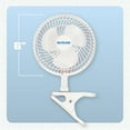 thumbnail image 4 of Open Box Hurricane 6" Clip Fan, 2 Speed Desk Table Fan w/ Adjustable Tilt,White, 4 of 11
