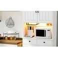 thumbnail image 3 of 76" Tall Kitchen Pantry Storage Cabinet with Microwave Stand, Freestanding Kitchen Pantry Cabinet with Storage, Cupboard Cabinet for Kitchen, 3 of 12