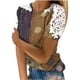 thumbnail image 2 of Fiudx Ofertas Flash Artículos En Oferta Blusa de Manga Corta con Cuello Redondo y Estampado para Mujer, 2 of 4