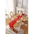 thumbnail image 2 of Nvzi Simple New Year Red Christmas Table Flag Bed End Flag Placemat Table Flag-SIZE G:11.8*118inch ,A, 2 of 5