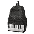 thumbnail image 2 of 1PC Piano Backpack Whimsical Twee Backpack with Polka Dot Pattern Cute Bookbag Medium Daypack Cutecore Supplies for Campus Daily Commute Work Travel, 2 of 6