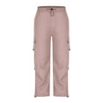 thumbnail image 7 of UVEASISHA Cargo Sweatpants for Men Big and Tall Casual Work Trousers Elastic Waist Wide Leg Jogger Pants Lightweight Quick Dry Hiking Pants with Drawstring Ankle Pink 3XL, 7 of 7