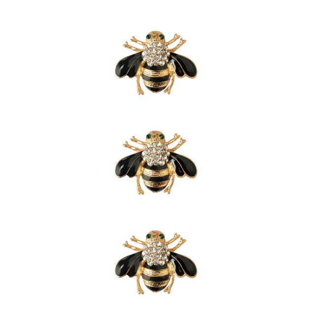 sweethay Broche de abeja Insecto Deslumbrante Diseñador Romántico Broche Día de San Valentín Broches de fiesta de bodas para mujer Joyería Type1 NO1