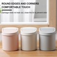 thumbnail image 2 of LAICAIW Desktop Mini Trash Can, Desk Bin with Lid, Countertop Trash Can, Portable Small Dustbin, Mini Desktop Trash Bin, Small Trash Can with Lid, Modern Desk Waste Bin for Bathroom Vanity, Desktop,, 2 of 7