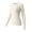 Beige, variant on Baberdicy Women's T-Shirts Women's Spring and Autumn Leisure Loose Fit Tight Elastic Solid Long Sleeve Round Neck T Shirt Top Womens Tops Beige