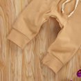 thumbnail image 7 of IZhansean Newborn Infant Baby Boy Girl Fall Winter Outfits Solid Tops and Pants Kids Sweatsuit 2Pcs Clothes Khaki 12-18 Months, 7 of 7