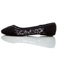 thumbnail image 6 of Charles Albert Women's Breathable Crochet Lace Ballet Flat Black Size 6, 6 of 6