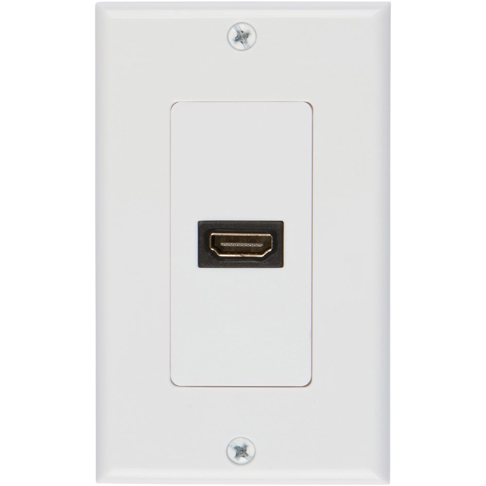 [UL Certified] Buyer's Point HDMI Wall Plate with 6Inch Pigtail Built