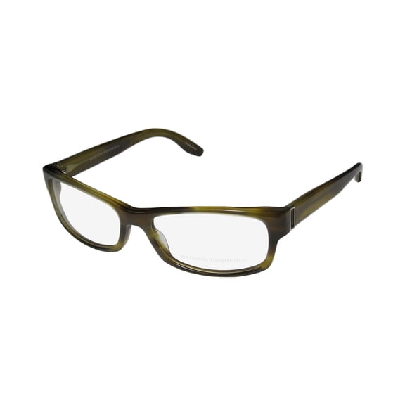 NEW BARTON PERREIRA THE ASSOCIATE WOMENS/LADIES DESIGNER FULL-RIM STRIPED KHAKI FRAME DEMO LENSES 56-17-136 EYEGLASSES/EYEWEAR