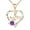 Rose gold + purple diamond, variant on Mom Necklace I Love You Mom Gifts Mother's Day Gifts 925 Sterling Silver Necklace Birthstone Necklace for Mom Birthday Gifts for Mom Gifts from Daughters Son Gifts For Women